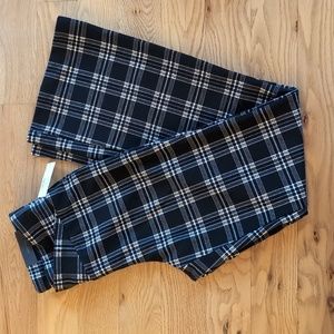 Maurices Mid Rise Flare Plaid Pants